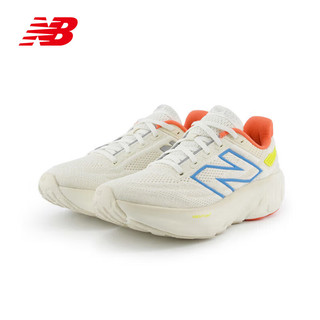 NEW BALANCE/新百伦NB男女跑鞋Fresh Foam X 1080 V13轻便透气减震运动休闲鞋 W1080O13 白色/黄色/蓝色【女】 39.5