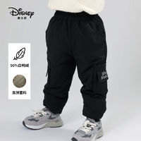 百亿补贴：Disney 迪士尼 儿童羽绒裤2023新款冬季男童保暖外穿长裤女童宝宝加厚裤子