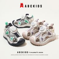 百亿补贴：ABCKIDS 儿童鞋子男女童透气休闲运动凉鞋包头沙滩鞋2024夏季新款