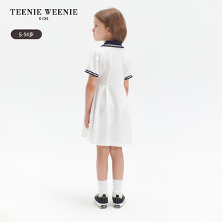 Teenie Weenie Kids小熊童装24夏季女童户外风柔软凉感连衣裙 象牙白 120cm