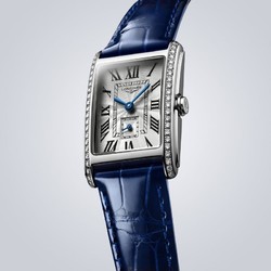 LONGINES 浪琴 瑞士手表 黛绰维纳系列 石英皮带女表L52550717