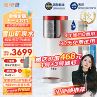 家里泉矿泉机 【款】净水器家用台式加热直饮一体机RO反渗透免安装净水器雪山矿泉鸿运款