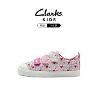 Clarks 其乐 年女中童3-6岁可爱印花魔术贴休闲鞋