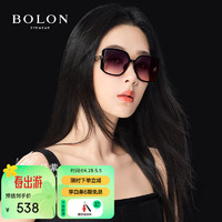 BOLON 暴龙 眼镜24年杨紫同款方形大框太阳镜防晒开车墨镜女潮 BL5083A13