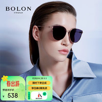 BOLON 暴龙 眼镜23年猫眼优雅太阳镜女防晒开车墨镜圣诞礼物 BL7186C35