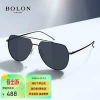 BOLON 暴龙 男士太阳镜 BL8011C10 黑色镜框蓝灰色镜片 60mm