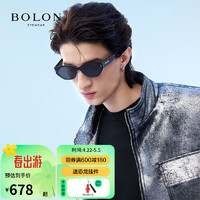 BOLON 暴龙 眼镜24新品王鹤棣同款太阳镜防晒出游度假墨镜BX8000 A10-酷感黑