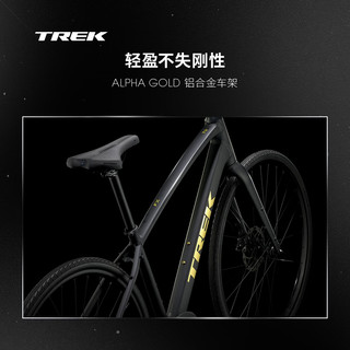 崔克（TREK） FX 2 轻量化液压碟刹内走线通勤多功能城市自行车 哑光黑色 到家 M（身高165-175CM） 9速
