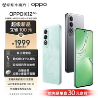 OPPO K12 5G 100W闪充 5500mAh超长续航 第三代骁龙7旗舰芯 直屏新款拍照游戏 AI手机 12GB+256GB 星夜