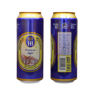 HB 11.5°P 高质量拉格啤酒 500ml*12听 德国进口