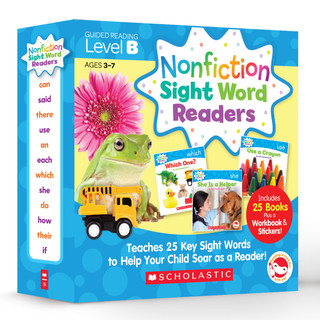 【点读版】【英语启蒙必读】学乐高频词Nonfiction Sight Word Readers英文原版送音频送导读课学乐小分级小读者儿童自然科普 学乐高频词B