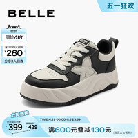 BeLLE 百丽 熊猫鞋板鞋厚底小白鞋女2024春夏新款运动休闲鞋B2D1DAM4