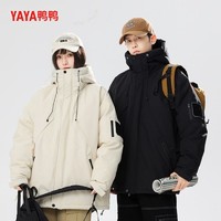 百亿补贴：YAYA 鸭鸭羽绒服 男款冬季户外工装风潮牌外套保暖上衣情侣防风连帽衣服