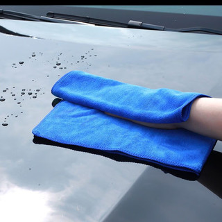 闪电客洗车毛巾擦车抹布加厚不掉毛细纤维加厚吸水毛巾玻璃清洁 加厚3条(30*60cm)