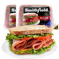 Smithfield 国产方形美式火腿片440g 冷藏无淀粉火腿 三明治汉堡早餐食