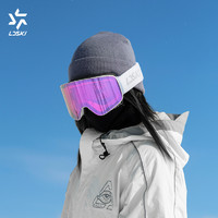 LD SKI 凌冻雪 LDSKI 滑雪眼镜单双板男女护目雪镜装备双层磁吸防雾防风可卡近视