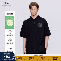 Teenie Weenie Men小熊男装POLO衫T恤男2024夏季运动休闲短袖上衣 藏青色 170/M