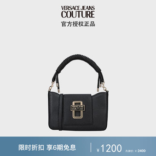 VERSACE 范思哲 Jeans Couture女士LOGO单肩斜跨包 黑色 礼物