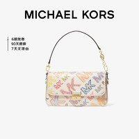 MICHAEL KORS 迈克·科尔斯 礼物Bradshaw 老花拼色单肩包小号奶油色/红色/多色