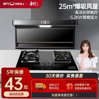 百亿补贴：WEILI 威力 900S烟灶套装油烟机家用顶侧双吸家用厨房双灶燃气灶