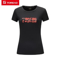 百亿补贴：TOREAD 探路者 T恤春夏季新款 女式户外吸汗轻薄透气短袖速干衣KAJH82126