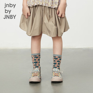 jnby by JNBY江南布衣童装袜子中筒袜男女童24春6O2N12840 673/灰粉系 28