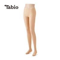 Tabio 日本15D丝袜女薄款防勾丝春夏黑丝袜性感肉色光腿神器连裤袜 肤色 M-L