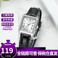 CASIO 卡西欧 女表 时尚简约优雅经典指针罗马刻度小表盘防水石英手表 送女友 LTP-V007L-7B1