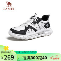 骆驼（CAMEL）休闲轻软增高厚底户外徒步男鞋 G14S342016T 熊猫 40