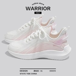 WARRIOR 回力 时尚跑步鞋女软底透气网面户外运动鞋小清新休闲鞋