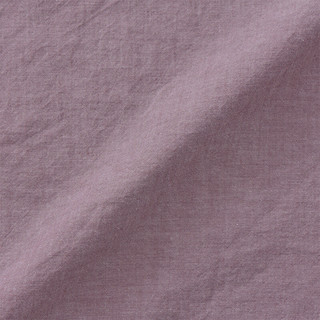 MUJI 水洗棉 床单 单件被单纯棉床上用品 宿舍 儿童 全棉 烟熏紫色 小单人床用 150*260cm