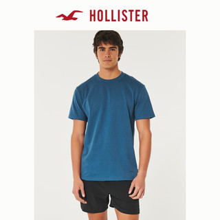HOLLISTER【凉感T】24春夏美式短袖T恤男女装 KI324-4090 浅海军蓝 S (175/92A)