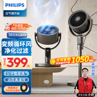 PHILIPS 飞利浦 空气循环扇家用电风扇3D自动摇头直流变频24档轻音ACR3242CFD