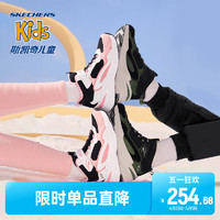 SKECHERS 斯凯奇 儿童旗舰店官方冬季时尚女大童棉鞋加绒保暖运动鞋