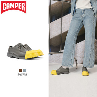看步（CAMPER）男鞋Junction设计时尚乐福鞋低帮商务休闲皮鞋 灰色 013 40