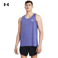 安德玛 UNDERARMOUR）春夏Launch男子跑步运动背心1382585 碳蓝561 M