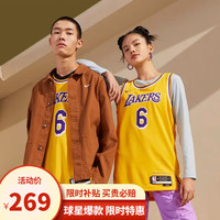 NBA NIKE 耐克 湖人队詹姆斯Dri-FIT SW男球衣速干篮球服NBA-耐克运动背心DN2009 湖人队/詹姆斯 M