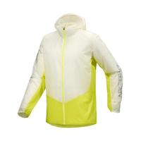 ARC'TERYX 始祖鸟 Norvan Windshell Hoody 男子运动夹克 极地白/欣快绿 S