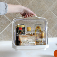SP SAUCE 塑料透明收纳盒携带式食品盒手提保鲜盒面包盒