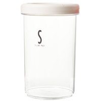 SP SAUCE INOMATA 日本塑料密封罐储物罐零食收纳盒冰箱保鲜盒 白色