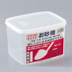 SP SAUCE 塑料密封收纳白砂糖保鲜盒大容量杂粮罐白糖冰箱收纳盒1.9L