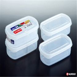 SP SAUCE 塑料密封保鲜盒 大容量加厚食品冷冻储物盒 2个装300ml