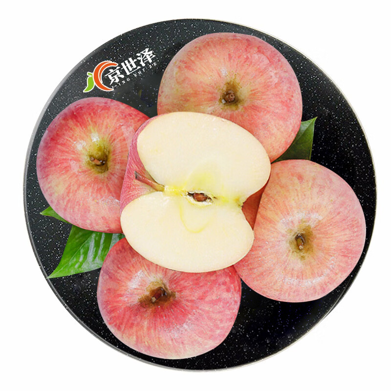 陕西红富士苹果 脆甜爽口 新鲜水果 净重5斤（中果70-80mm）