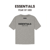 FEAR OF GOD ESSENTIALS植绒背部LOGO系列棉质圆领短袖T恤男女美式宽松经典潮流打底内搭 深燕麦色 S