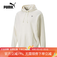 彪马（PUMA）彪马男子上衣季套头连帽休闲针织卫衣537750 白色|537750-99 M