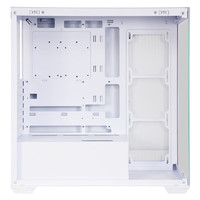 SAMA 先马 幻境界白色 游戏电脑海景房机箱 270°全景/双面玻璃/快拆设计/支持ATX主板/360水冷位/10风扇位