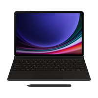 SAMSUNG 三星 Galaxy Tab S9+ 原装键盘支架皮套 保护壳 磁性吸附 黑色