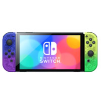 Nintendo 任天堂 Switch OLED 游戏主机 喷射战士3限定 紫黄色 日版