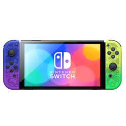 Nintendo 任天堂 Switch OLED 游戲主機 噴射戰士3限定 紫黃色 日版