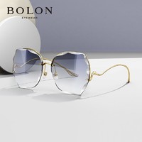 BOLON 暴龙 太阳镜蝶形钻石切割拍照墨镜 BL7102B65